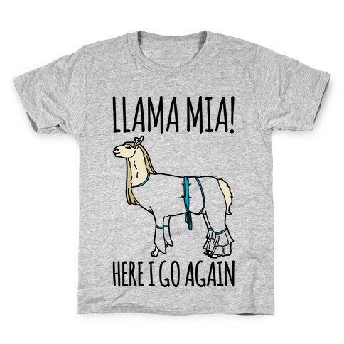 Llama Mia Parody Kids T-Shirt