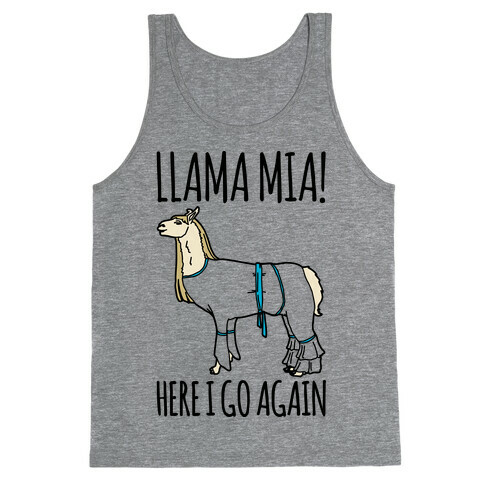 Llama Mia Parody Tank Top