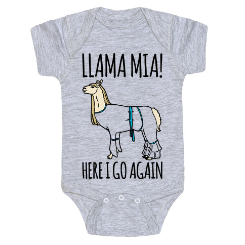 Llama Mia Parody Baby One-Piece