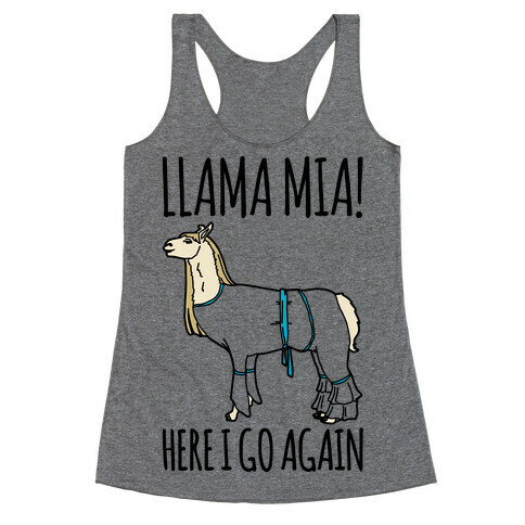 Llama Mia Parody Racerback Tank Top