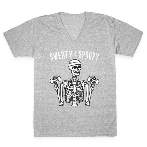 Sweaty & Spoopy V-Neck Tee Shirt