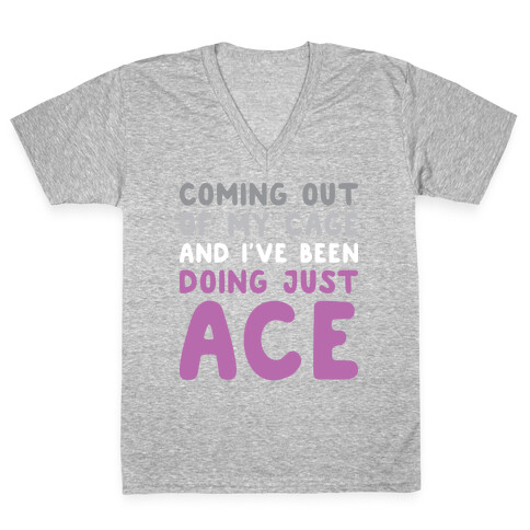 Coming Out Of My Cage - ACE V-Neck Tee Shirt