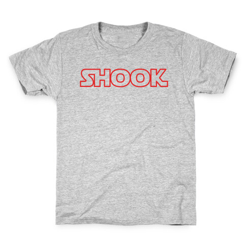 Shook Parody White Print Kids T-Shirt