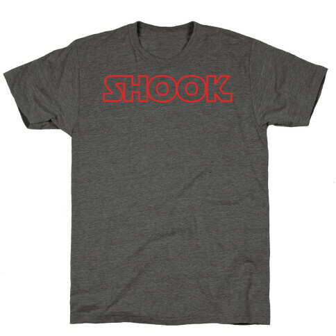 Shook Parody White Print T-Shirt