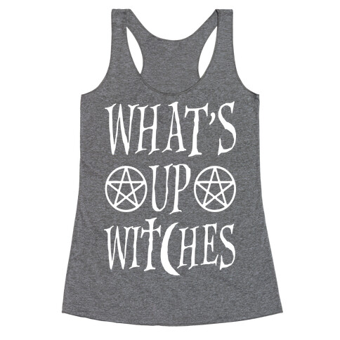 What's Up Witches Racerback Tank Top