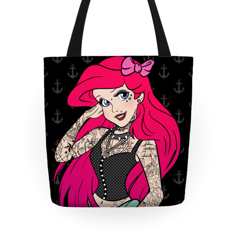 Punk Ariel Parody Tote