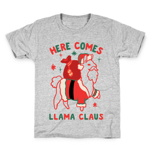 Here Comes Llama Claus Kids T-Shirt