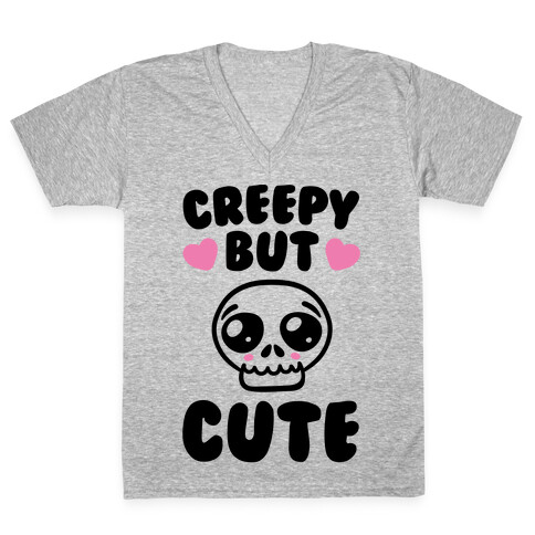 Creepy But Cute  V-Neck Tee Shirt