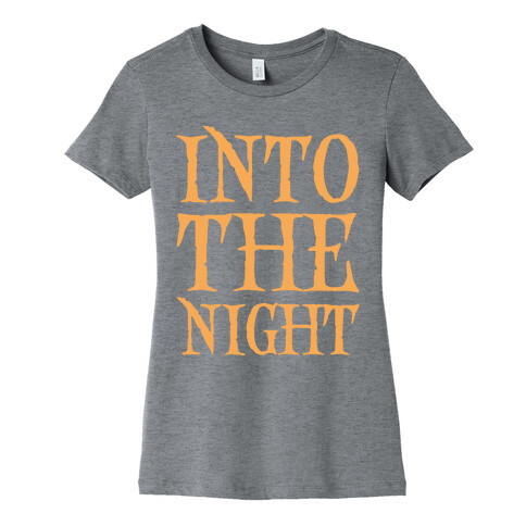 Into The Night Parody White Print Womens T-Shirt