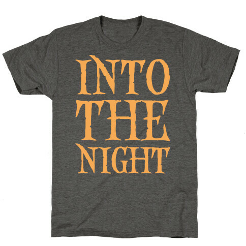 Into The Night Parody White Print T-Shirt
