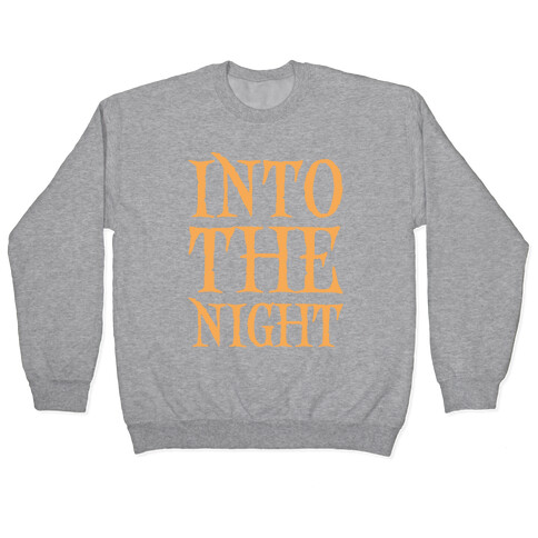 Into The Night Parody White Print Pullover