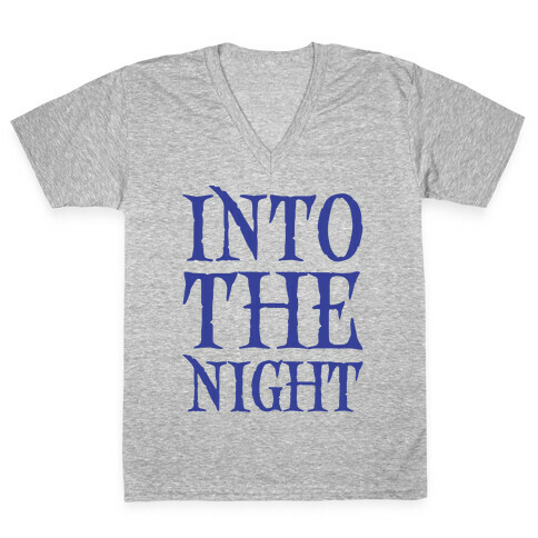 Into The Night Parody V-Neck Tee Shirt