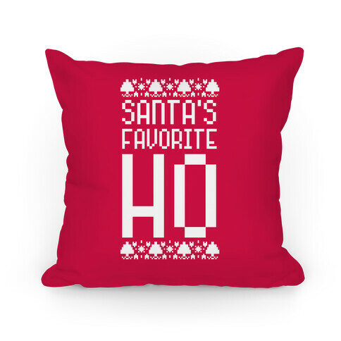 Santa's Favorite Ho Pillow