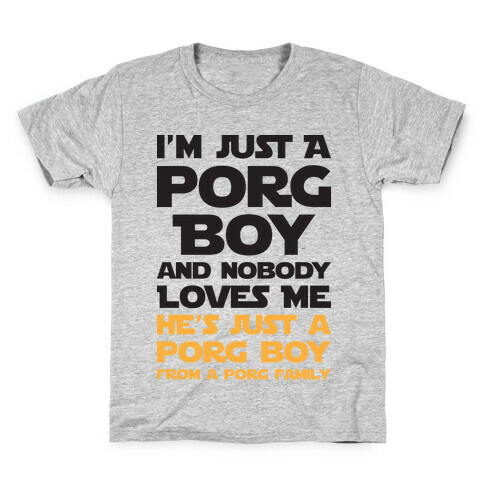 I'm Just A Porg Boy Kids T-Shirt