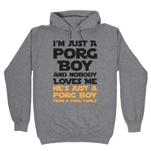 I'm Just A Porg Boy Hooded Sweatshirt
