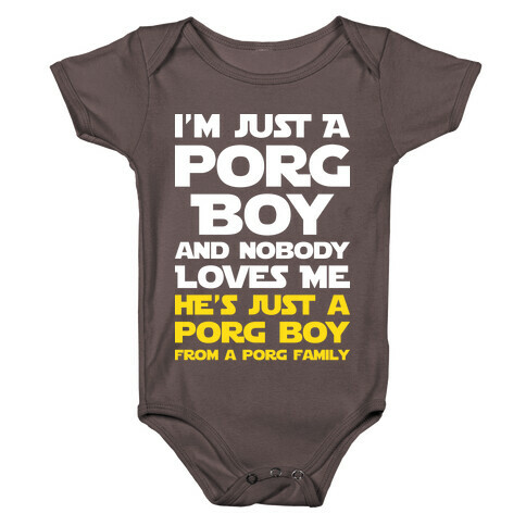 I'm Just A Porg Boy Baby One-Piece