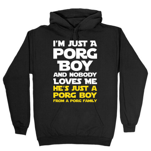 I'm Just A Porg Boy Hooded Sweatshirt