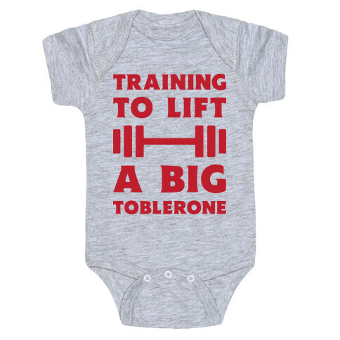 Training To Lift A Big Toblerone Baby One-Piece