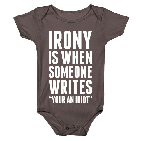 Irony is When Baby One-Piece