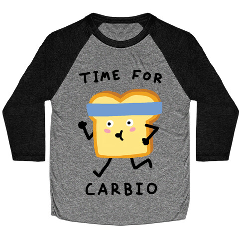 Time For Carbio Baseball Tee