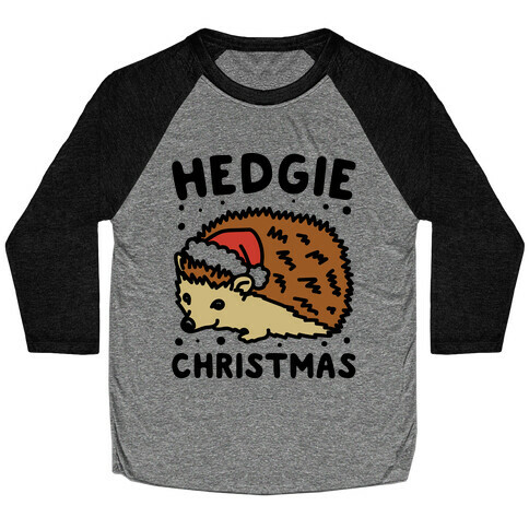 Hedgie Christmas Baseball Tee