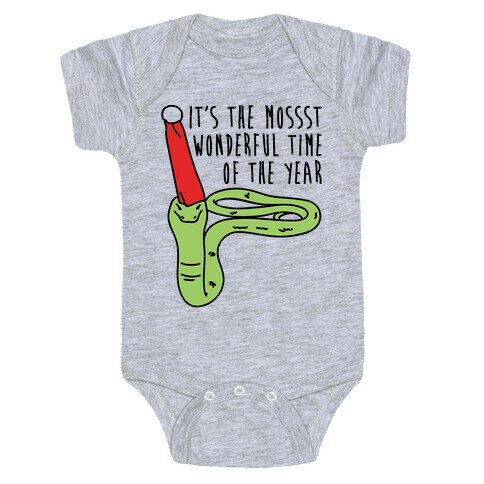 It's The Mossst Wonderful Time of The Year Parody Baby One-Piece