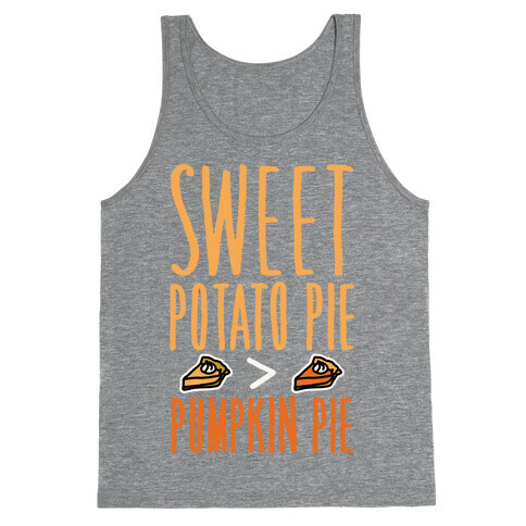 Sweet Potato Pie > Pumpkin Pie White Print Tank Top