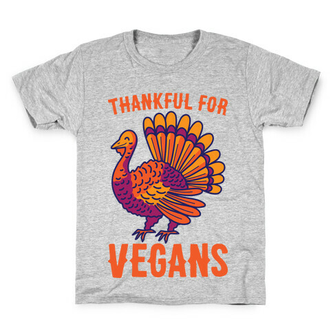 Thankful For Vegans Kids T-Shirt