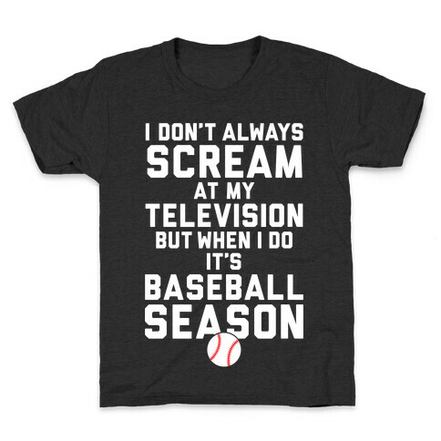 Baseball Season Kids T-Shirt