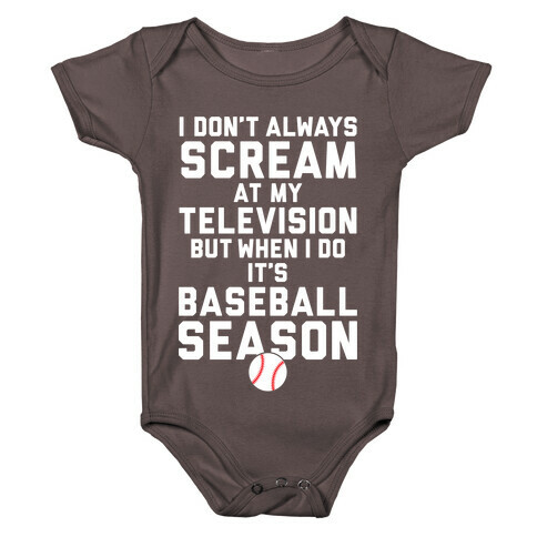 Baseball Season Baby One-Piece