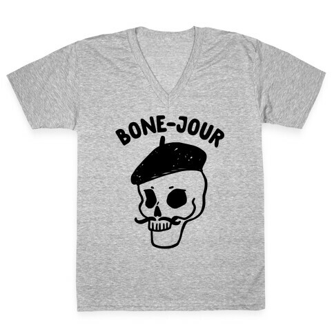 Bone-Jour V-Neck Tee Shirt