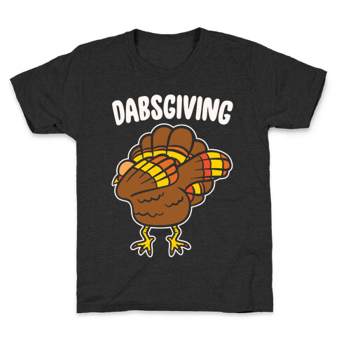 Dabsgiving Parody White Print Kids T-Shirt