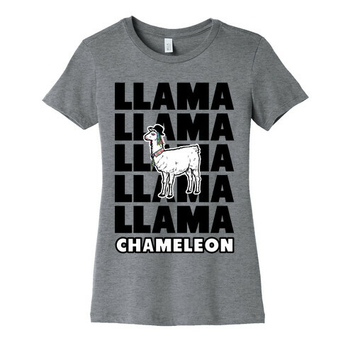 Llama Chameleon Womens T-Shirt