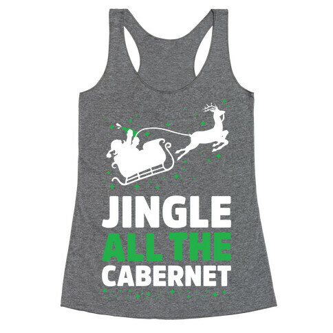 Jingle All the Cabernet Racerback Tank Top