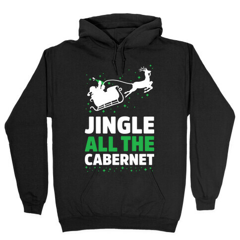 Jingle All the Cabernet Hooded Sweatshirt