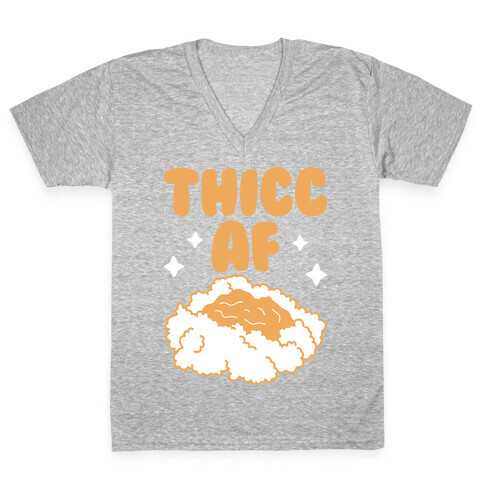 Thicc AF Mashed Potatoes V-Neck Tee Shirt