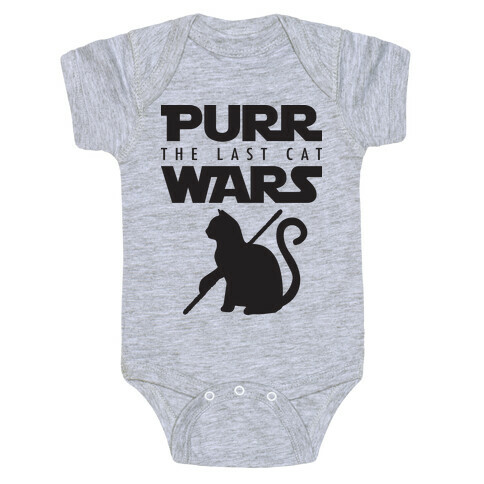 Purr Wars: The Last Cat Baby One-Piece