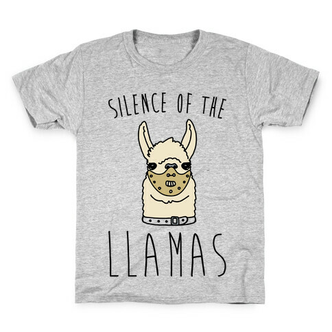 Silence of The Llamas Parody Kids T-Shirt