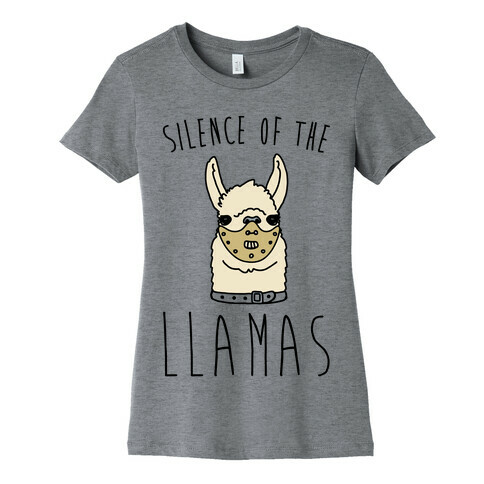 Silence of The Llamas Parody Womens T-Shirt