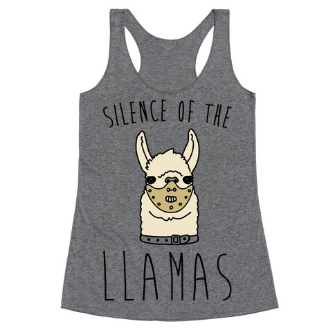 Silence of The Llamas Parody Racerback Tank Top