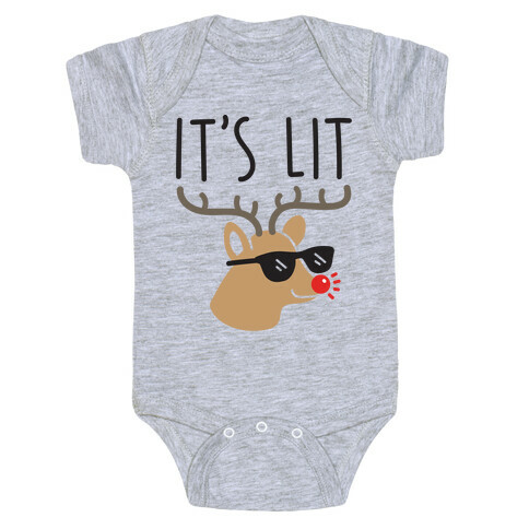 It's Lit Rudolph Baby One-Piece