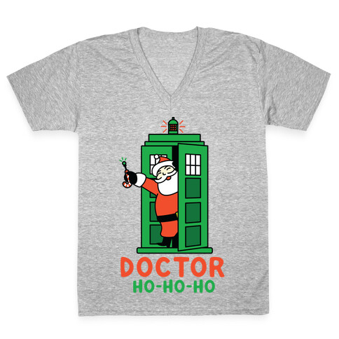 Doctor Ho-Ho-Ho V-Neck Tee Shirt