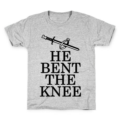 He Bent the Knee (Bride) Kids T-Shirt