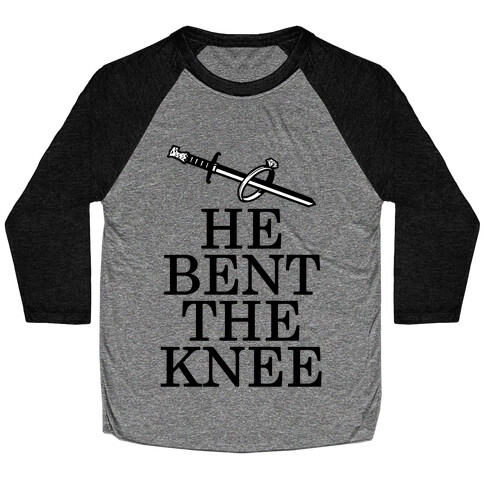 He Bent the Knee (Bride) Baseball Tee