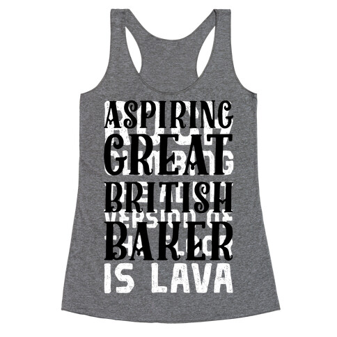 Aspiring Great British Baker Racerback Tank Top