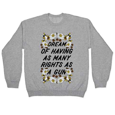 Dream of Having as Many Rights as a Gun Pullover