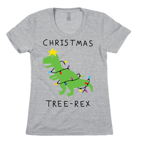 Christmas Tree Rex Womens T-Shirt