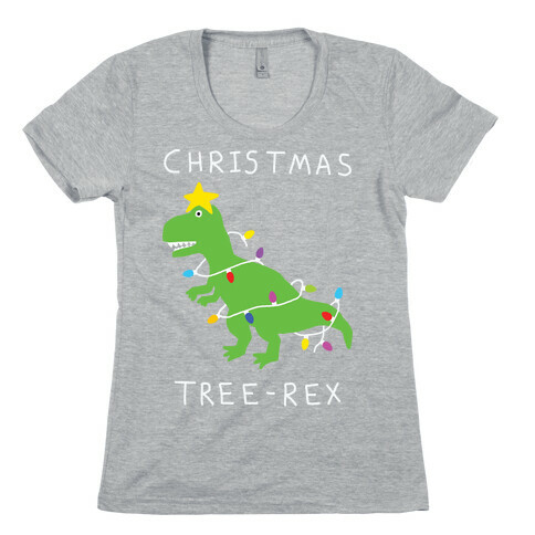 Christmas Tree Rex Womens T-Shirt