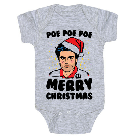 Poe Poe Poe Merry Christmas Parody Baby One-Piece