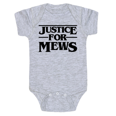 Justice For Mews  Baby One-Piece